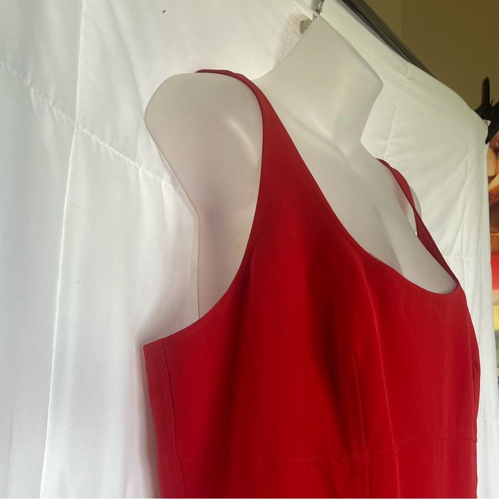 Gianni Bini “Tiger Fever” Bright Red Wide-Leg Jumpsuit – NWT – Size 12 - Picture 6 of 16